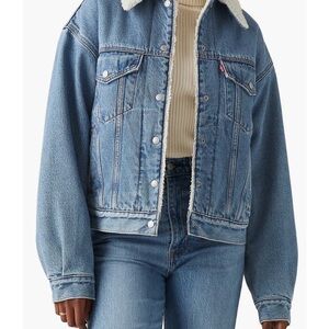 Levi's Classic Blue Sherpa-Lined Denim Jacket